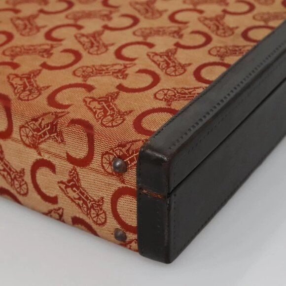 CELINE C Sulky Trunk Case Trunk Canvas Beige Gold - Picture 9 of 14